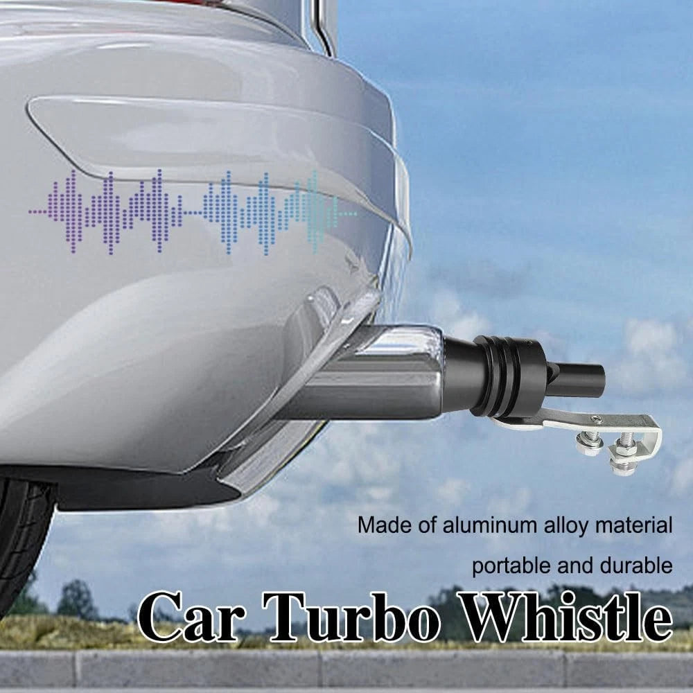 2x Turbo Exhaust Whistle Sound Simulator Dump Car Tailpipe Valve Whistler AU