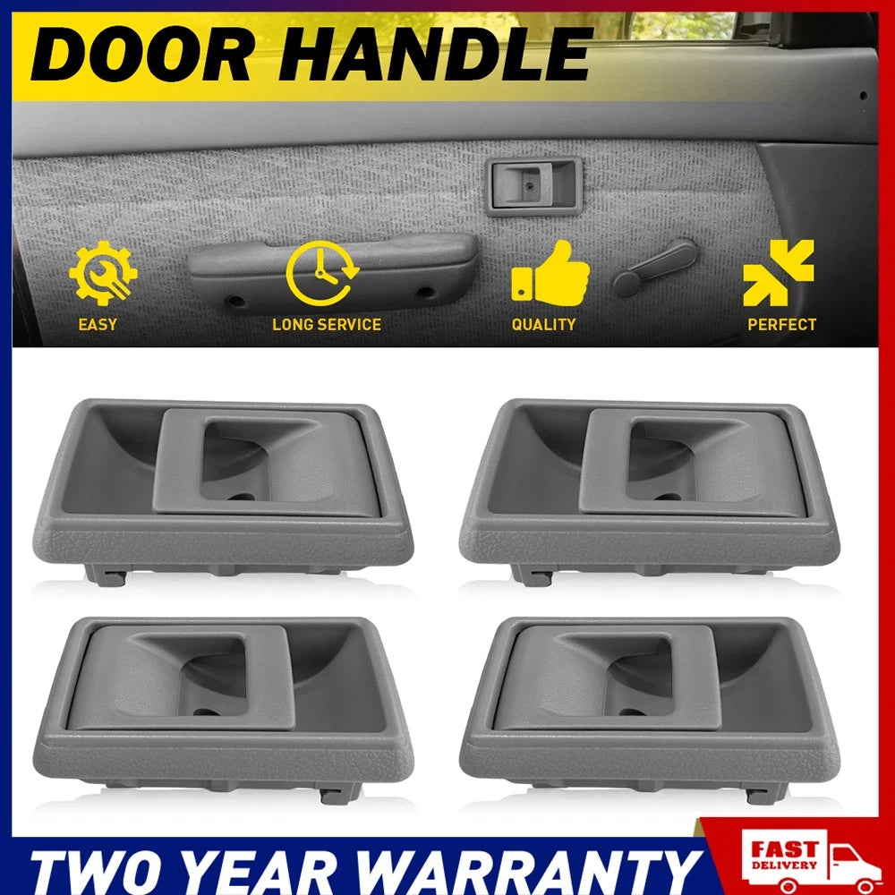 GREY Front/Rear PAIR Inner Door Handle Suitable Fit Toyota Landcruiser 75/78/79.
