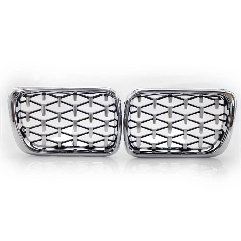 Chrome Diamond Meteor Style Front Kidney Grille For BMW 3-Series E36 1997-1999 S
