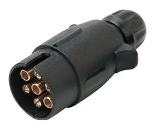 Load image into Gallery viewer, Trailer Caravan Camper 7 Pin Large Round Plastic Plug ADR Approved TP7PLB