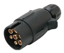 Trailer Caravan Camper 7 Pin Large Round Plastic Plug ADR Approved TP7PLB