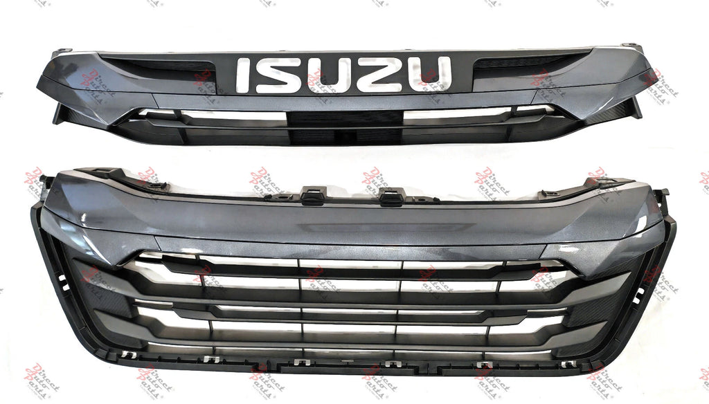 *NEW* GRILLE MESH (UPPER & LOWER, DARK GREG) for ISUZU D-MAX DMAX 2/4WD 2020 -ON