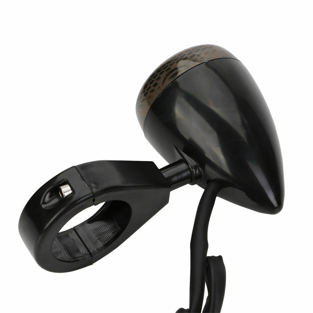 4x 39mm Fork Front Rear LED Turn Signal Light For Harley Chopper Cruiser Black S