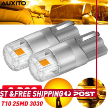 Load image into Gallery viewer, AUXITO T10 LED Bulb Amber/Orange Turn Globes Side Wedge Indicator Bulb Signal