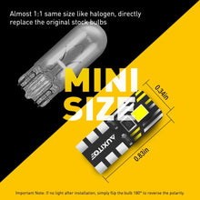 Load image into Gallery viewer, AUXITO 10X T10 6-LED White Car Interior Light Parker Bulb Wedge Globe 6500K 12V