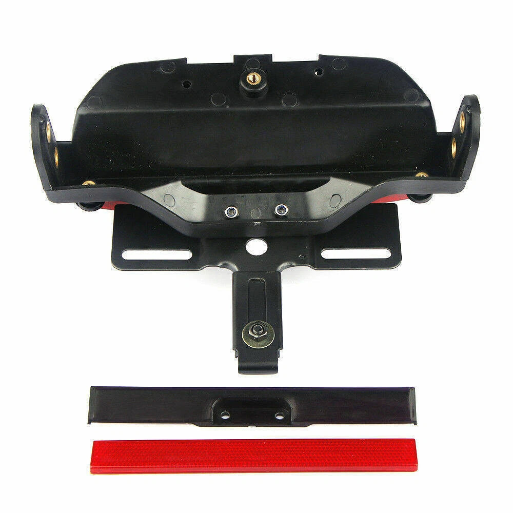 Motorcycle Tri-Bar Rear Fender LED Tail Brake Light For Harley FXST FXSTC Dyna S