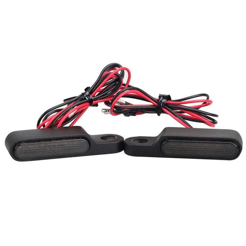 2X E-mark 6LED Mini Motorcycle Front Rear Turn Signal Indicator Light For Harley