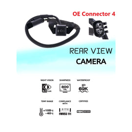 Reverse Camera OE Connector 4 Pins, W/O Navigation for HYN Tucson JM, iX35 LM