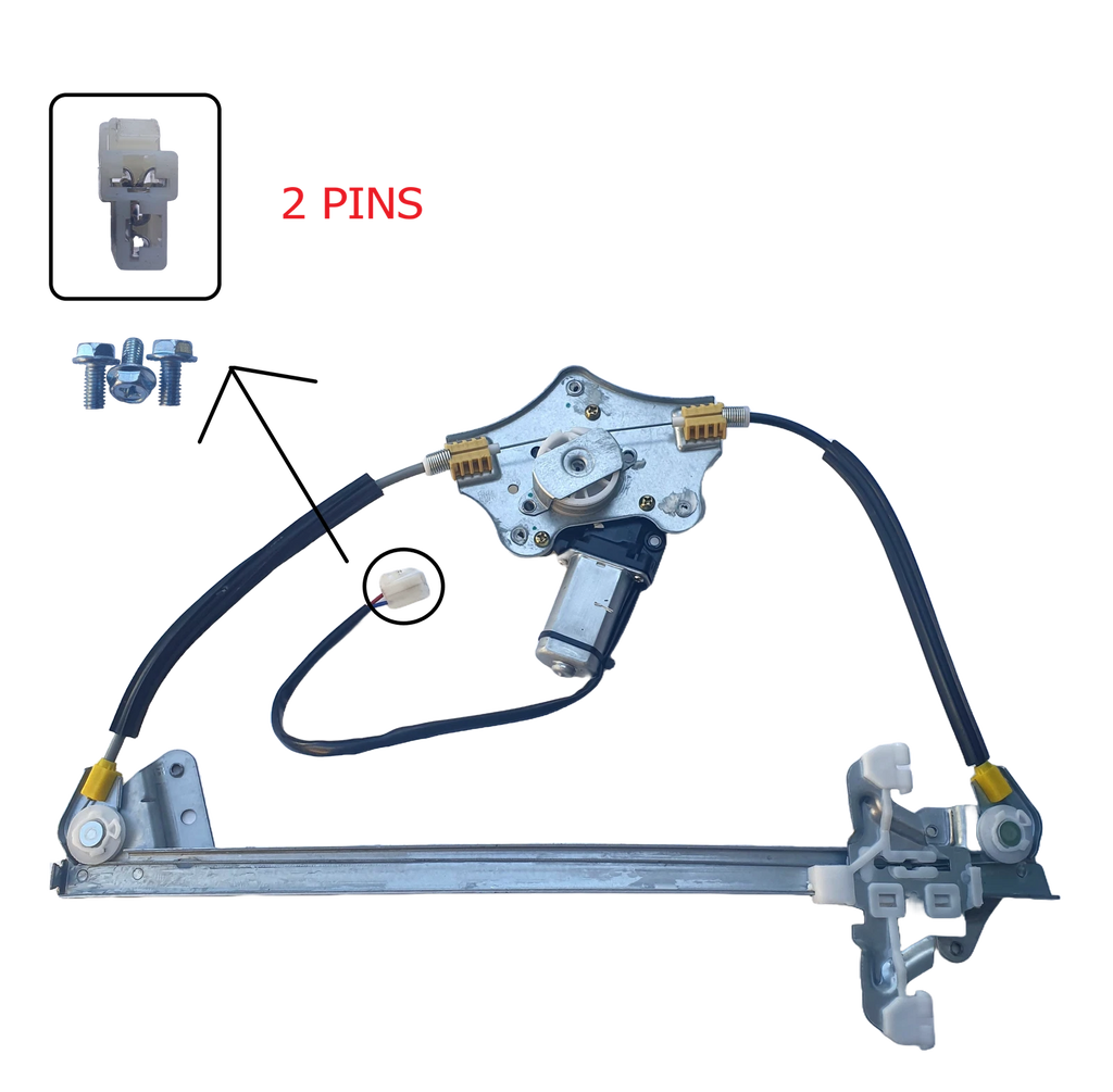 Front Left Window Regulator With Motor 2 Pins for Ford Falcon AU BA BF 98-08