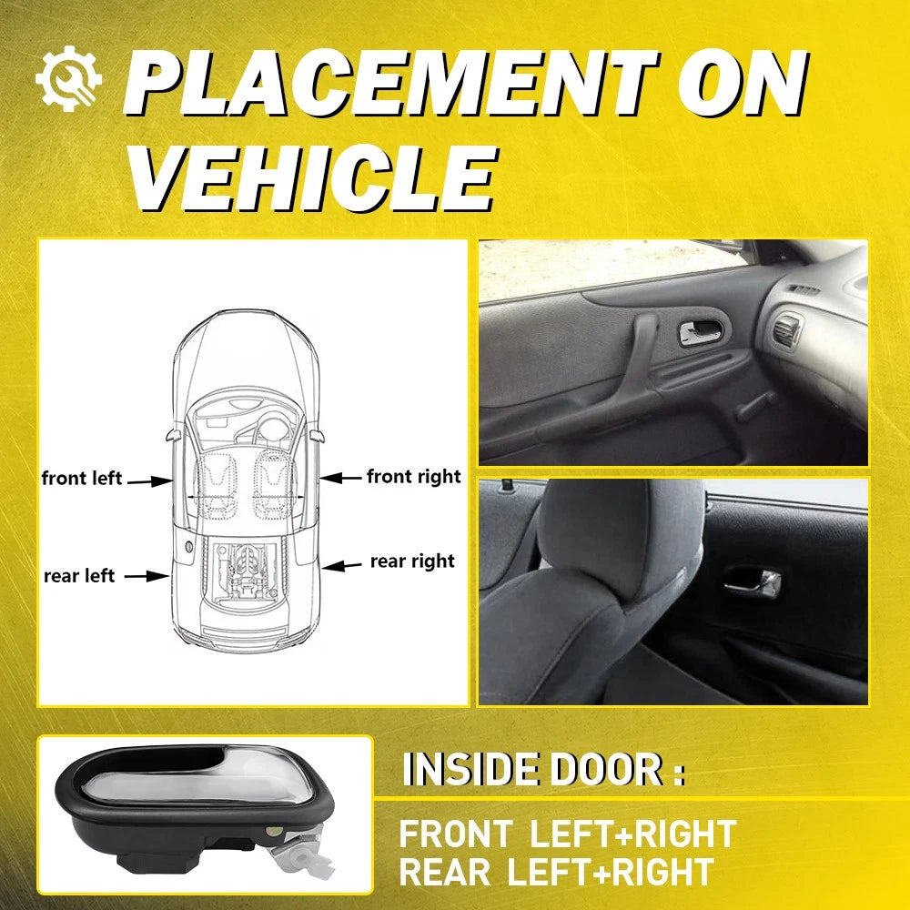 4pcs For Mazda 323 Astina Ford Laser KN Inner Door Handle Left Right Front Rear