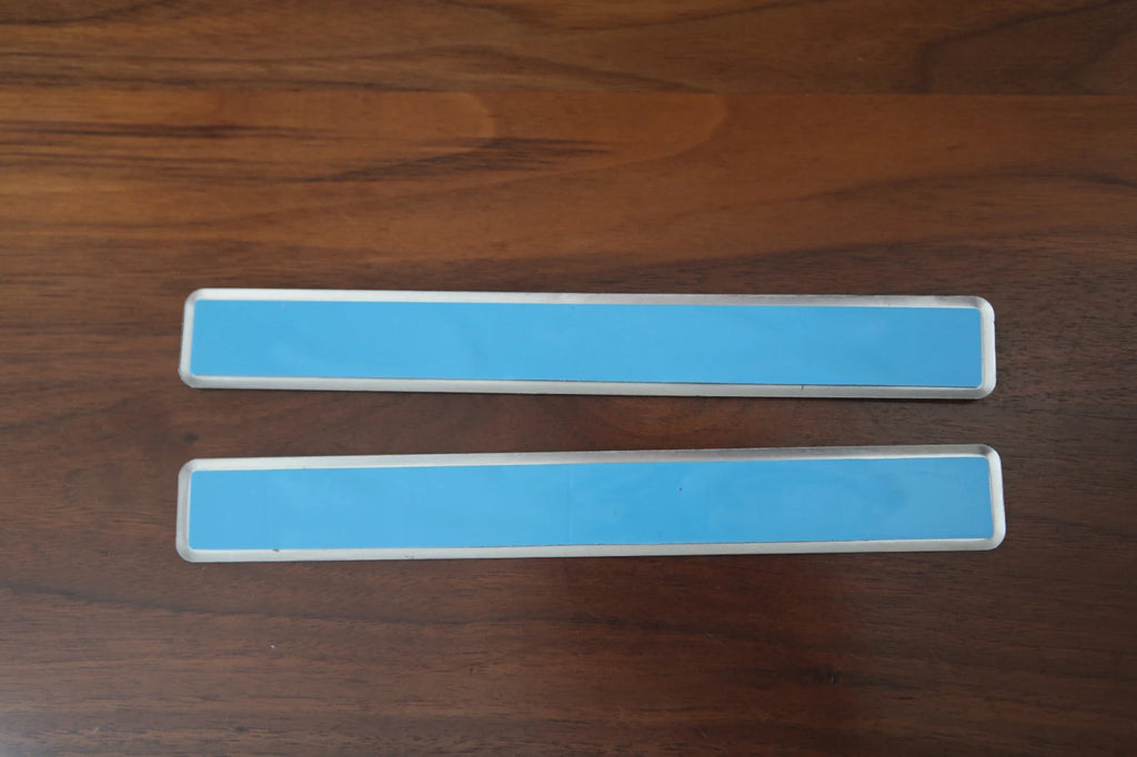 PAIR OF ALLOYS FRONT SCUFF PLATE SUIT XR8 BA BF SERIES FORD FALCON SEDAN UTE