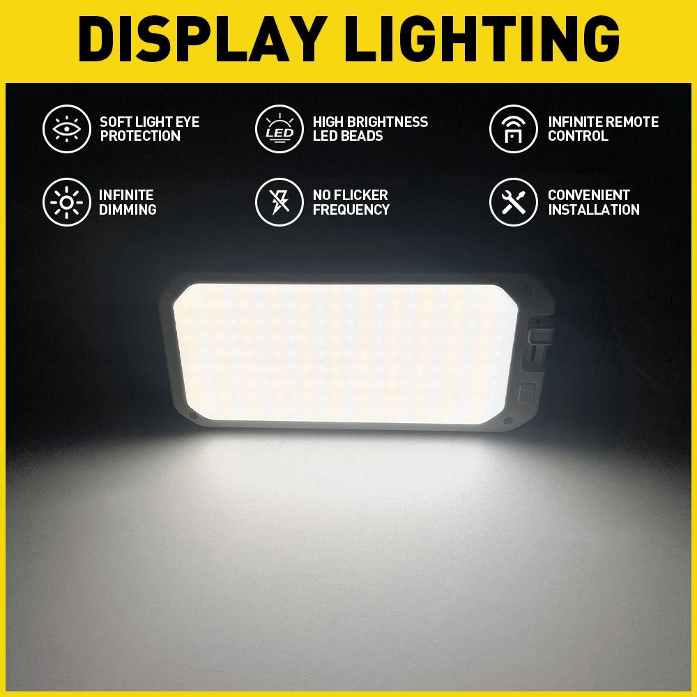 4x LED Lights RV Caravan Camper Boat Oval Interior Ceiling Roof Dome Cabin Lamp