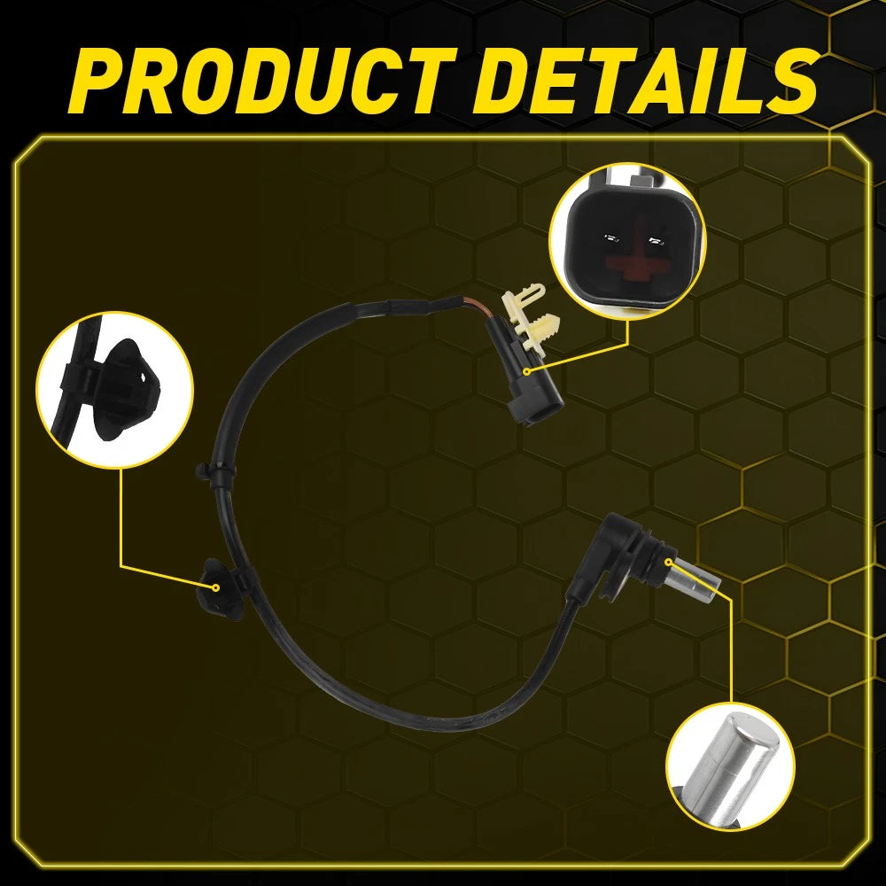 2x Rear ABS Wheel Speed Sensors W/ 2 Pins for Ford Ranger PX 2011-2022 3.2L Ute