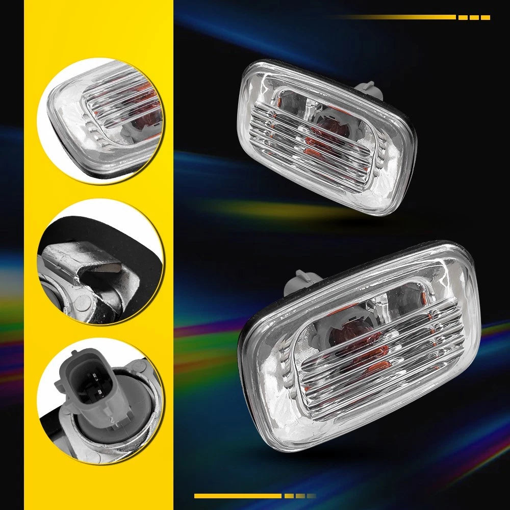 Pair LED Indicators RH LH for 1997-2005 Toyota Hilux 1992-2007 Land Cruiser
