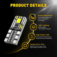 Load image into Gallery viewer, 50X AUXITO CANBUS T10 LED Wedge Parker License Plate Light Globes W5W 194 NEWA