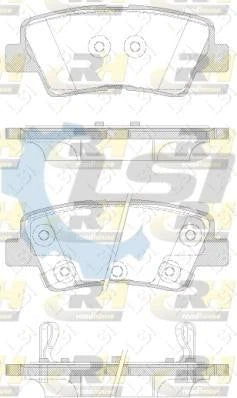 Rear Brake Pads and Disc Rotors Set for Hyundai Accent RB 2011-2018