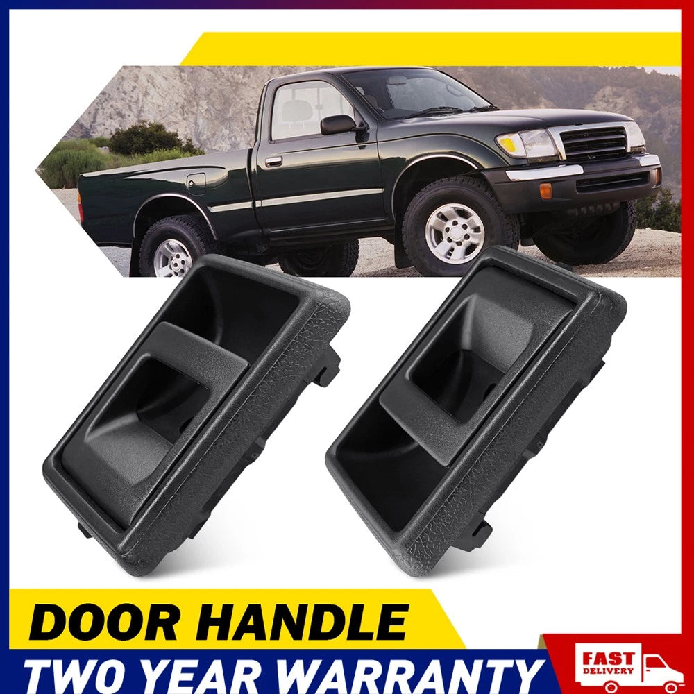 PAIR Black Inner Door Handle FITS For Toyota Landcruiser 75 78 79 Series RH LH