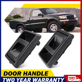 PAIR Black Inner Door Handle FITS For Toyota Landcruiser 75 78 79 Series RH LH