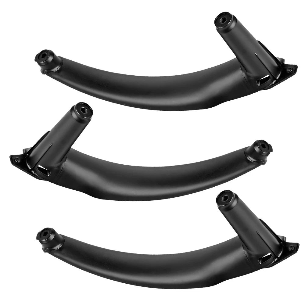 RH/LH Black Inner Inside Door Handle Pull Trim Cover 3PCS For BMW E70 E71 X5 X6