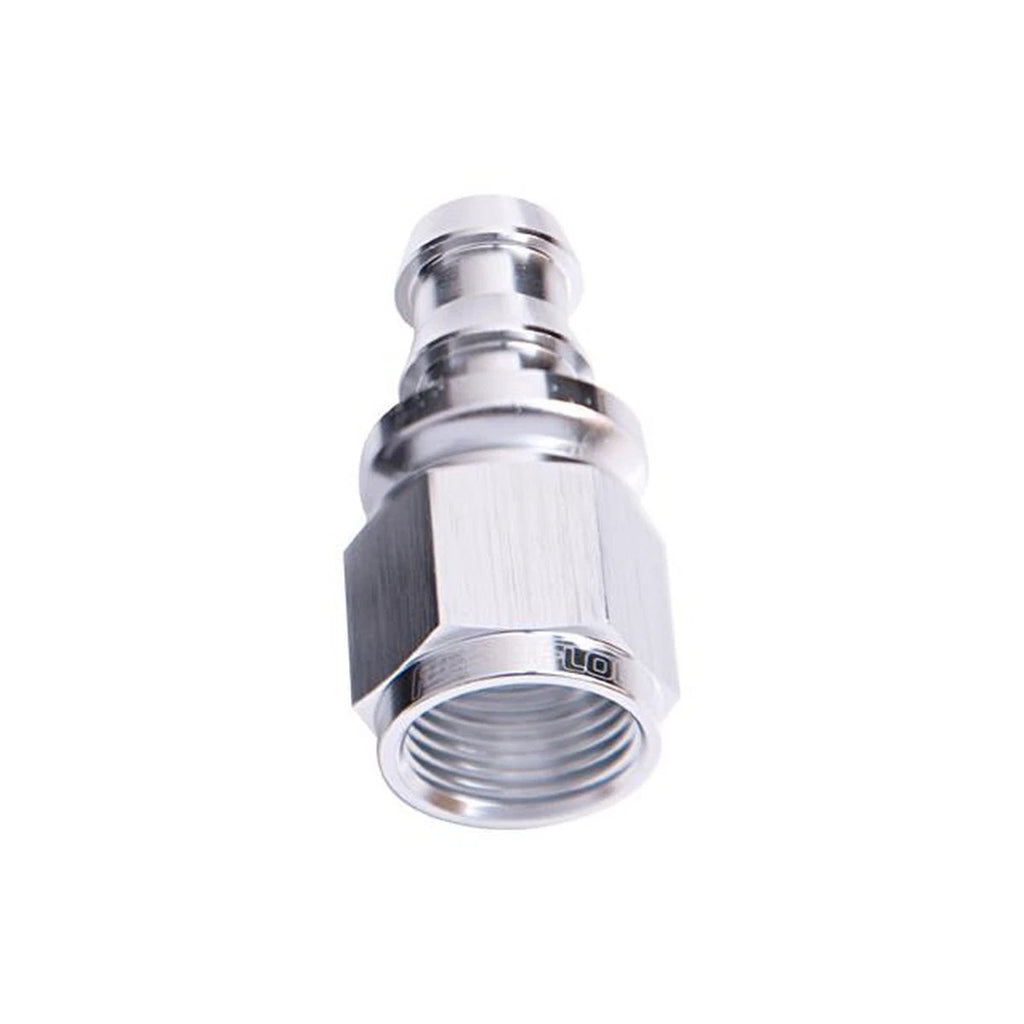 Aeroflow AF401-10S Straight Push Lock End -10AN Silver No Clamp Required AF40...