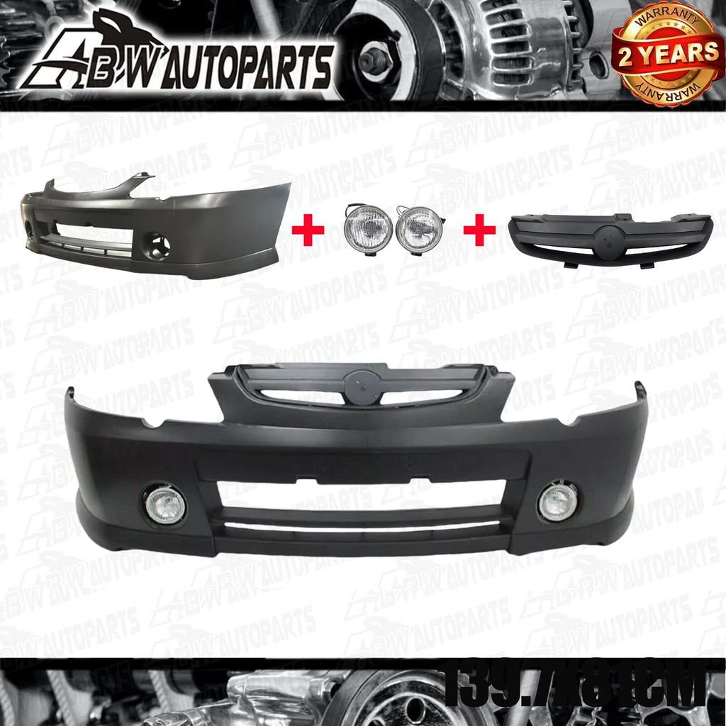Front Bumper Bar Cover+Fog Lights+GRILLE For Holden Commodore VY S SS 2002-2004