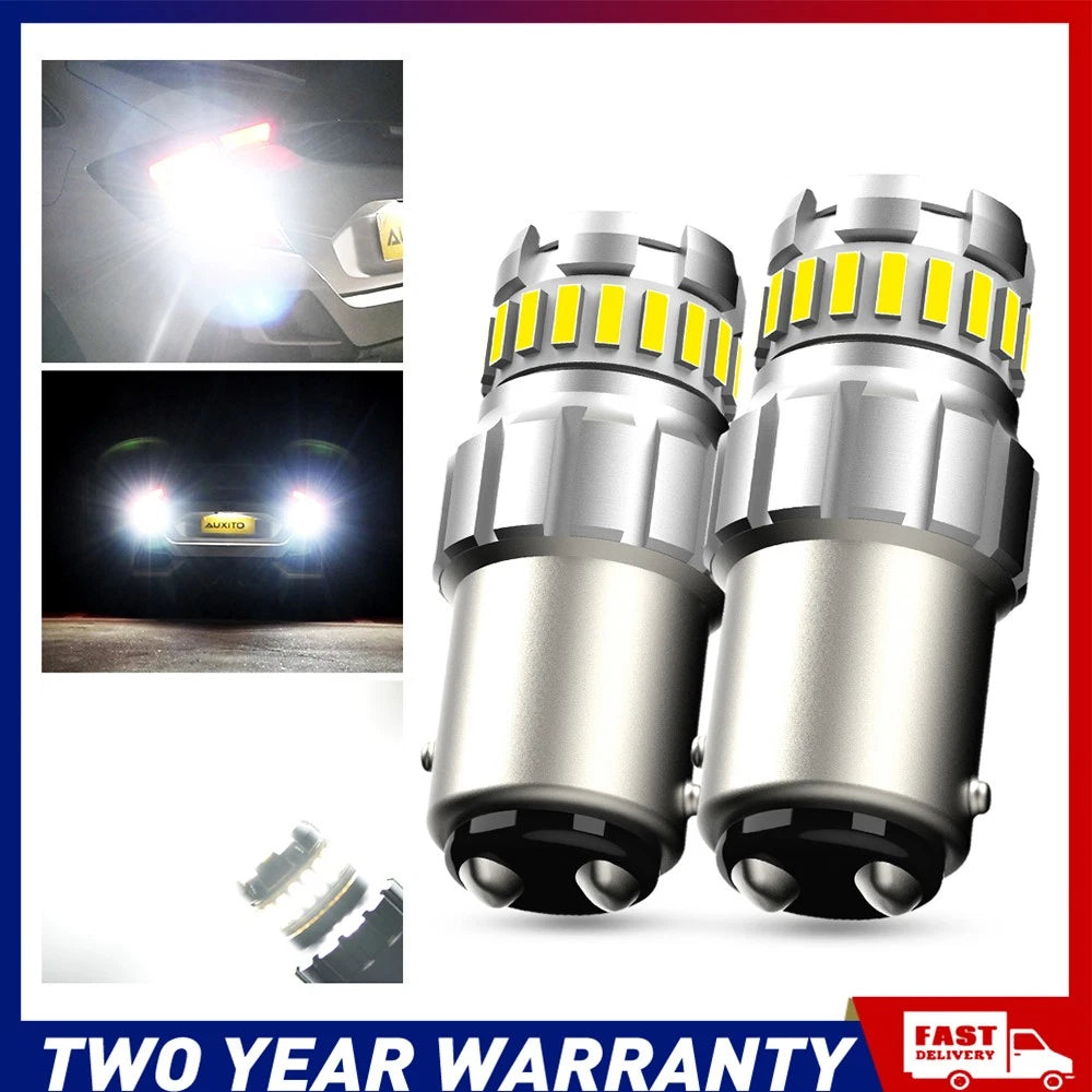 2-10x BAY15D 1157 P21/5W White 23SMD LED BRAKE STOP TAIL LIGHT BULB GLOBE AU A