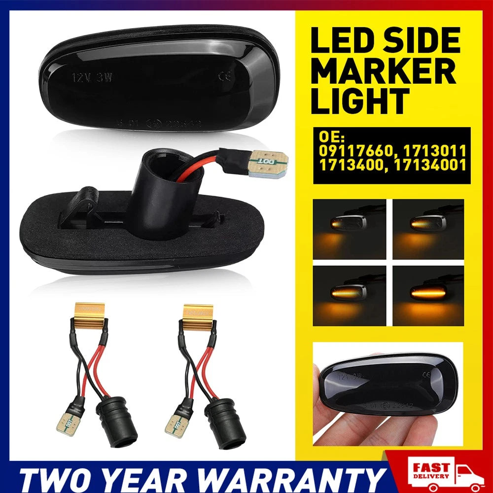 1/2/4pair LED Dynamic Side Indicator Repeater Light Fit For Holden Commodore A