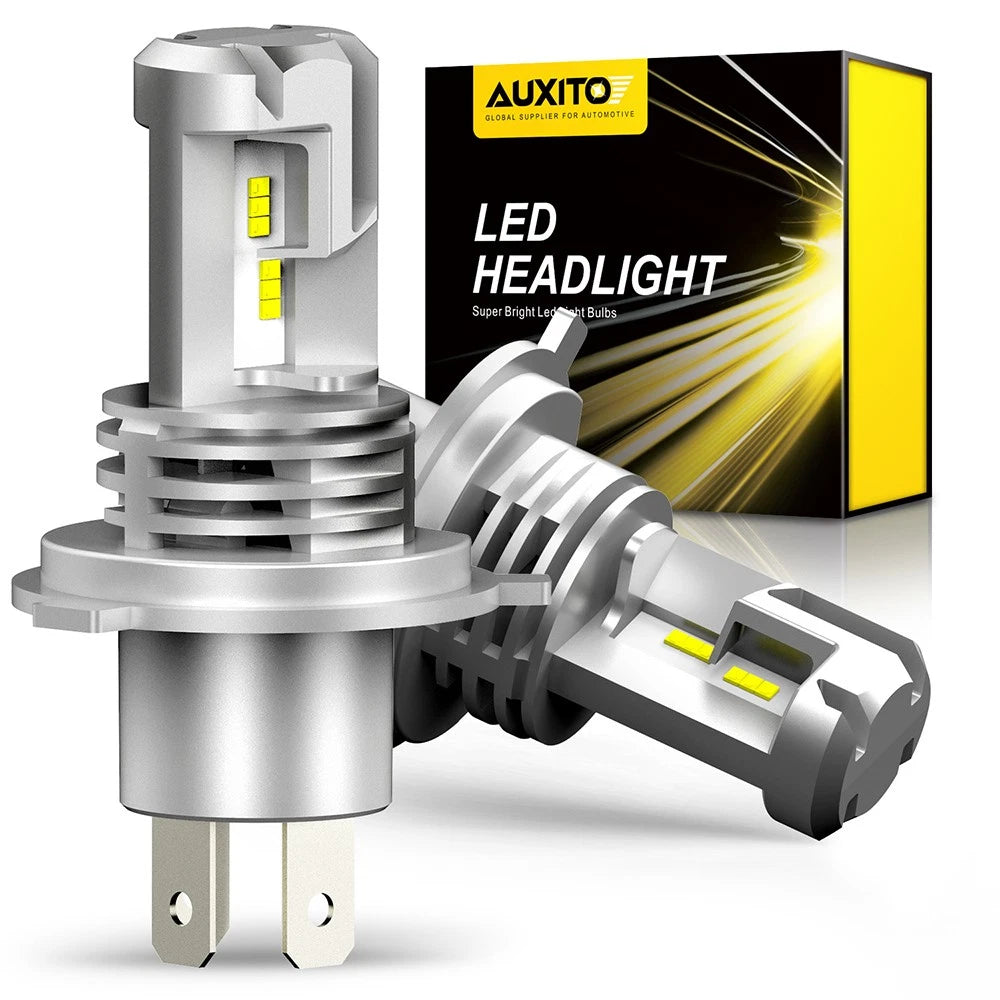 2-10x H4 9003 Headlight Globe Light LED 6500K High Low Beam Bulb White AUXITO A