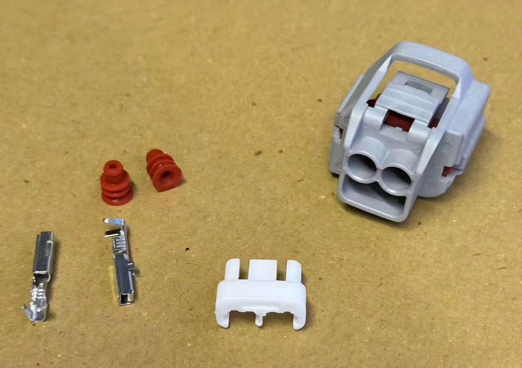 2 Pins Ignition Coil Connector Plugs Black fits Hyundai Getz