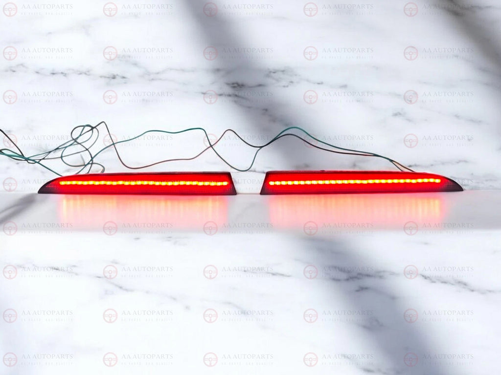 Smoked Black LED Rear Reflectors Pair Holden Commodore VE VF Sedan Wagon SS SV6