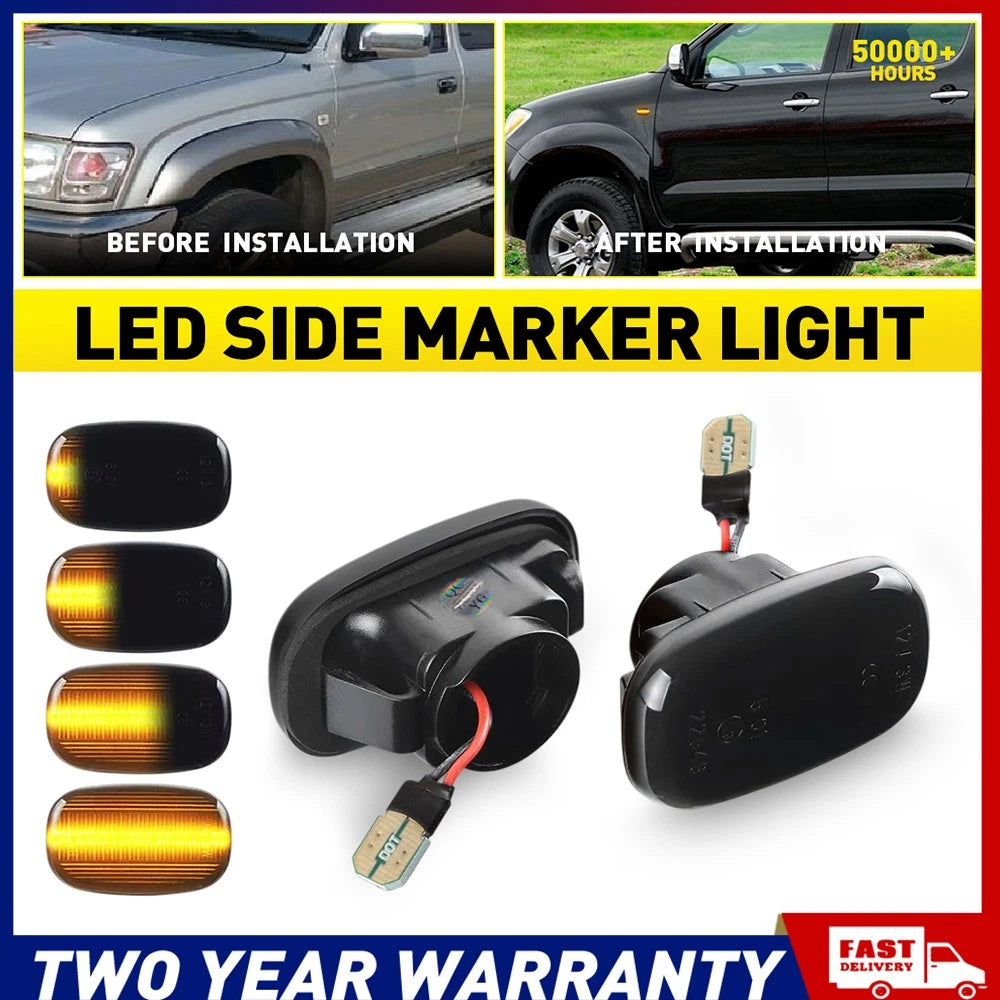 For Toyota Hilux 2005-2014/RAV4 94-03 LED Flowing Side Marker Light 81730-02040.