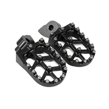Load image into Gallery viewer, CNC MX Foot Pegs Footrests for Yamaha YZ85 YZ125 YZ250 YZ250 WR250 WR450F Black