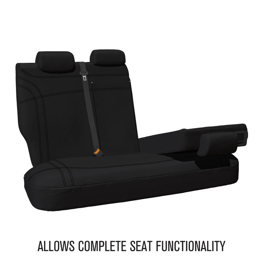 Sperling Getaway Neoprene Rear Black - Black Stitch Seat Covers Suits MUX RJ ...