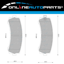 Load image into Gallery viewer, Rear Disc Brake Pads set for Nissan Patrol Wagon GU Y61 6cyl 4.8L TB48DE 2001~10