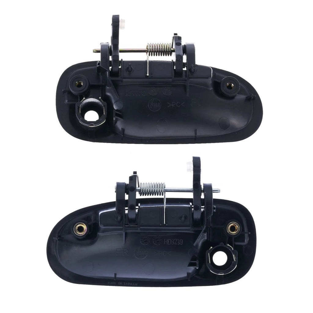 2pc Front Left & Right Outer Door Handle Black For Honda Civic EK 1995-01