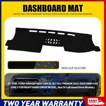 Load image into Gallery viewer, Dash Mat For RANGER NEXT GEN XL XLT XLS TREMOR 22-24 DMB1650 Dashboard Cover A