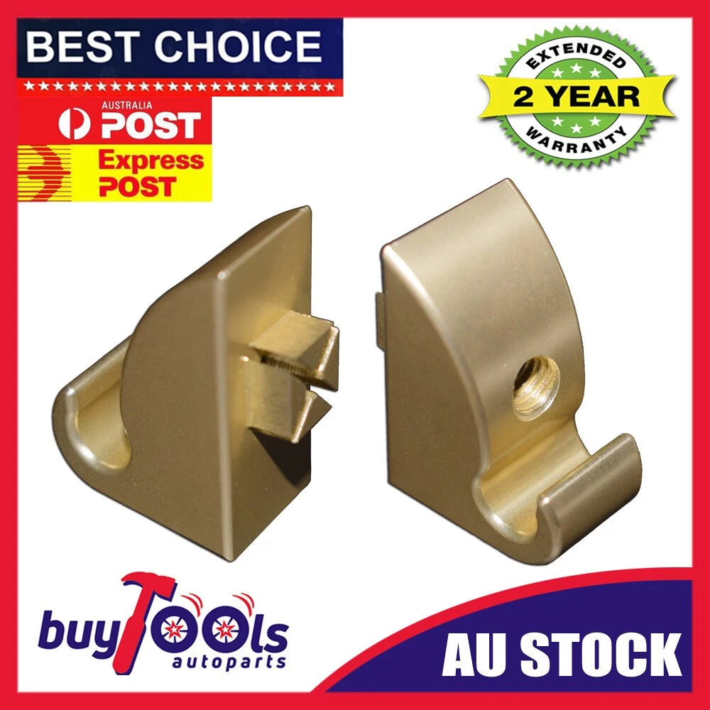 Holden Commodore Sunvisor SUN VISOR Bracket Clip x2 GOLD VB VC VH VK VL