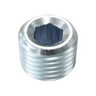 Aeroflow AF979-04 1/4" NPT Steel Port Plug Zinc Coated