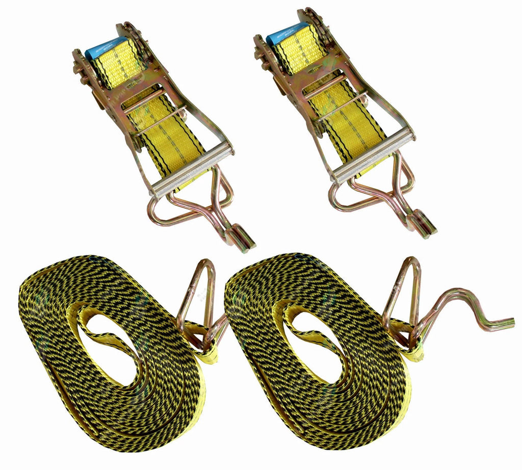 Tie Down Ratchet Straps EX Heavy Duty ONE PAIR 50mm x 8.0m 2000kg SWL AS/NZS4380
