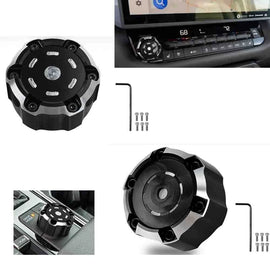 Drive Mode Knobs Cover & Power Knob Display Volume Radio Control For Tundra 22+