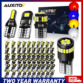 10PCS T10 168 175 LED Car Side Wedge Parker Light Bulb Super Bright White Red A