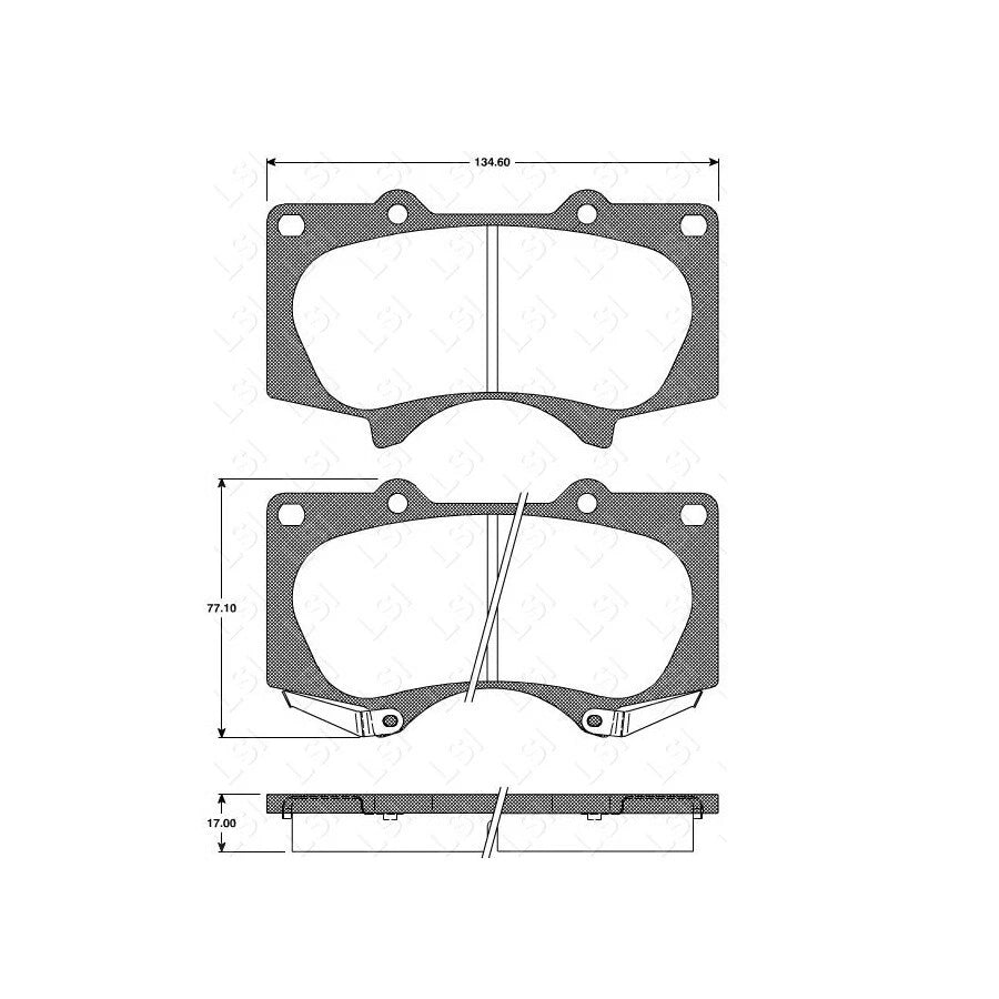 Front and Rear Brake Pads and Disc Rotors Full Set for Prado 150 KDJ GRJ GDJ