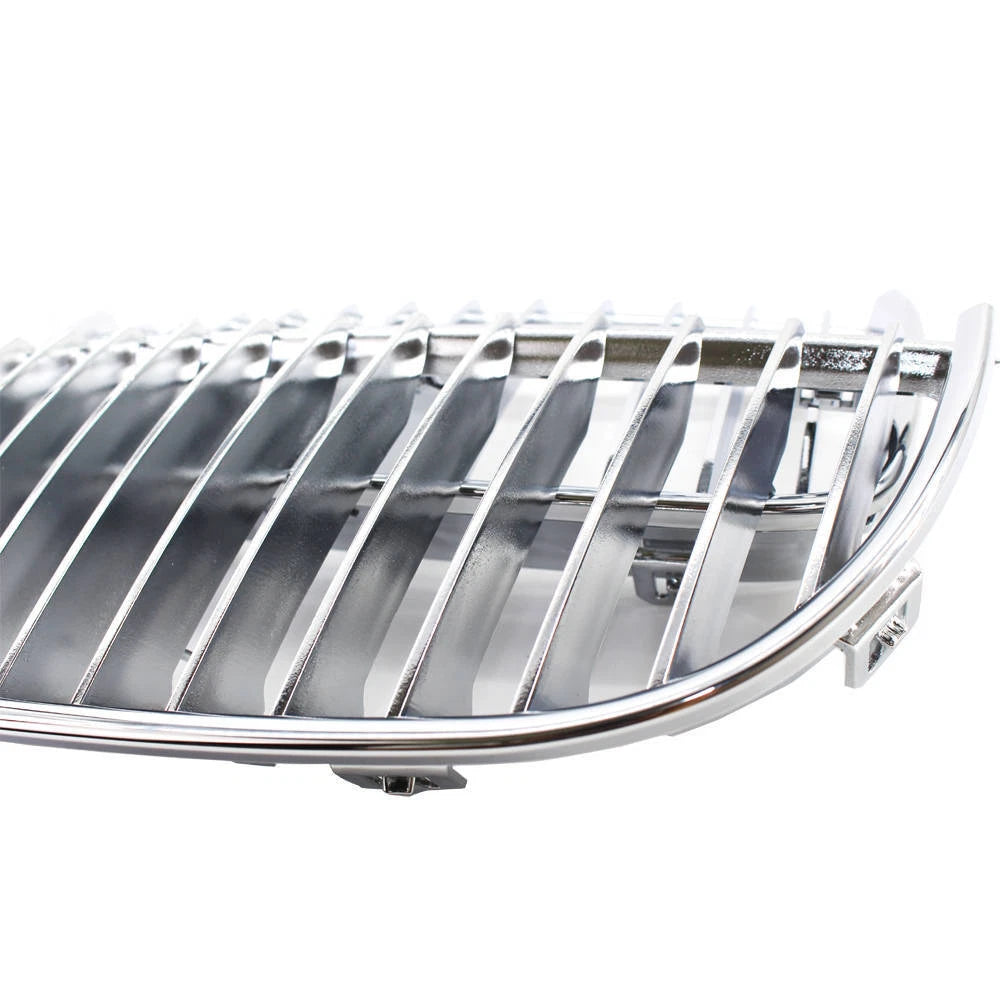 Chrome ABS Front Kidney Grille Grill For BMW E90 2005-08 E91 06-08 Pre-facelift