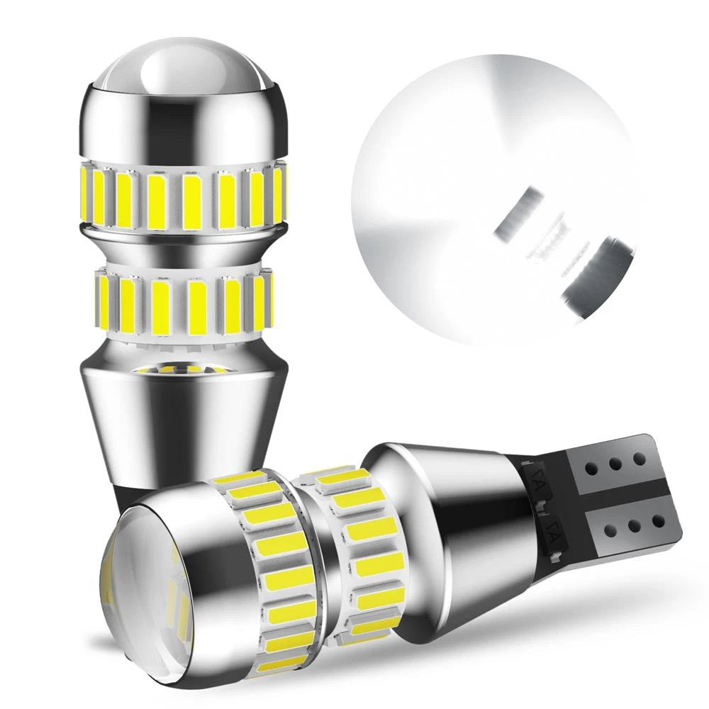 2Pcs White 42 SMD 4014 LED T15 Car W16W Back Reverse Light Bulb 6000K 2600LM AU