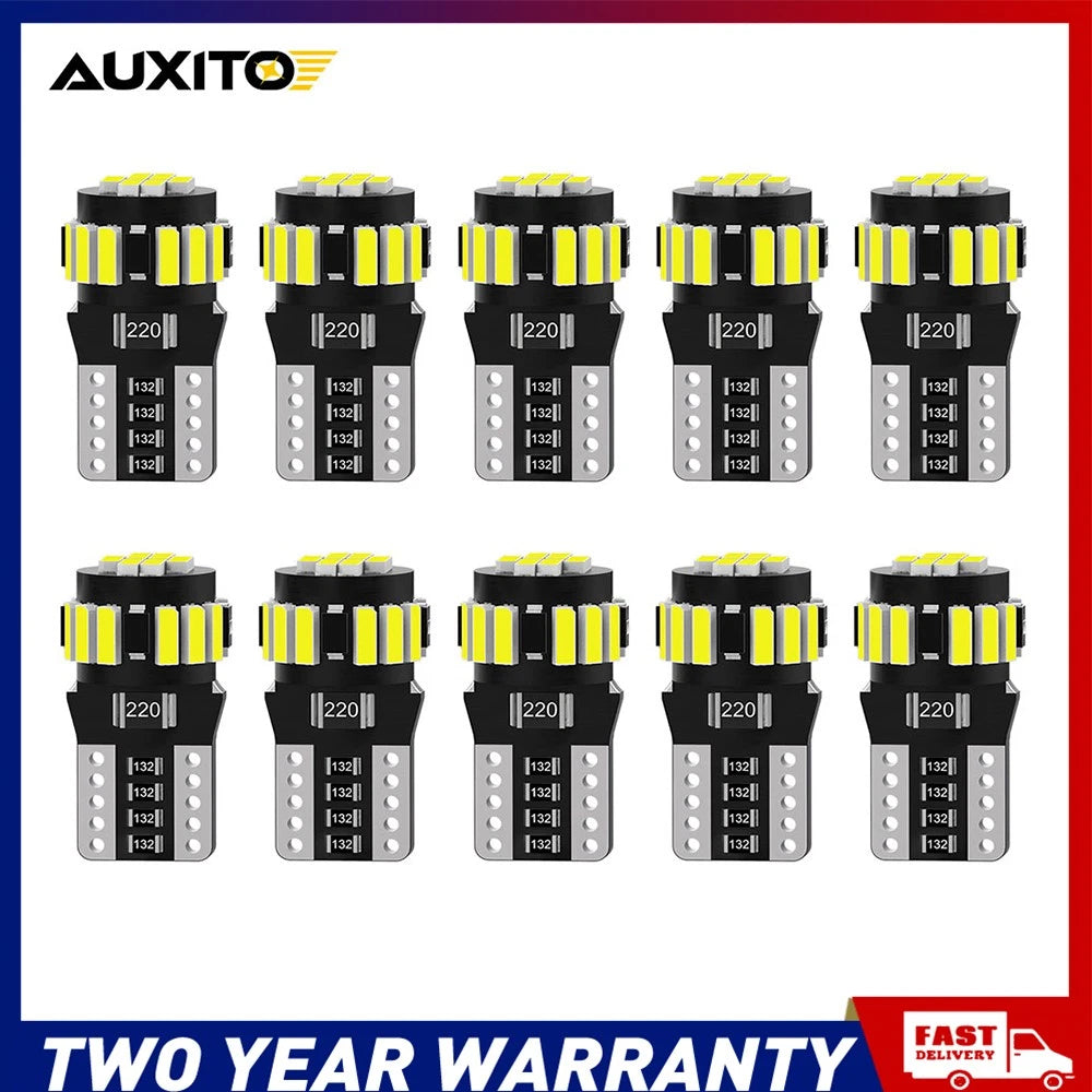 50PCS T10 194 168 LED interior light Parker Bulb Super Bright Canbus Xenon NEWA