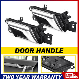 2X FRONT REAR LH Inner Door Handle Satin for Holden Captiva 5 Seater 2006-2018