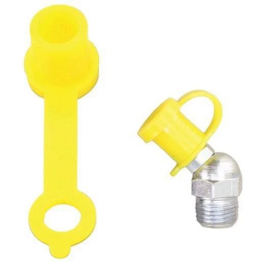 Toledo Grease Nipple Caps Yellow (50) 305395