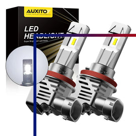 2-10x AUXITO H8/H9/H11 White LED Headlight 6500K Lights Bulb Headlamp Durable A2