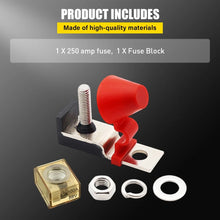 Load image into Gallery viewer, Waterproof 100A 8mm MRBF fuse holder battery terminal mount W/ 1 fuse Univerasl