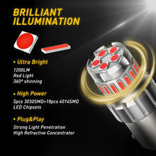 Load image into Gallery viewer, 2-10x BAY15D 1156 RED LED TAIL BRAKE STOP LIGHT Bulb GLOBE BRIGHT ERROR FREE AU